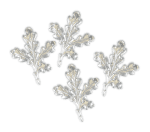 Ukras hrastov list za kljove, 4 kom