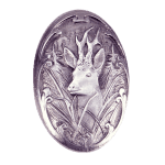 Pločica za kundak srebrna srnjak